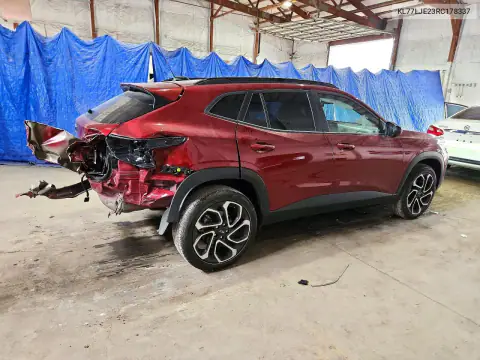 KL77LJE23RC178337 — 2024 Chevrolet TRAX, photo 3 from Copart, Rear end