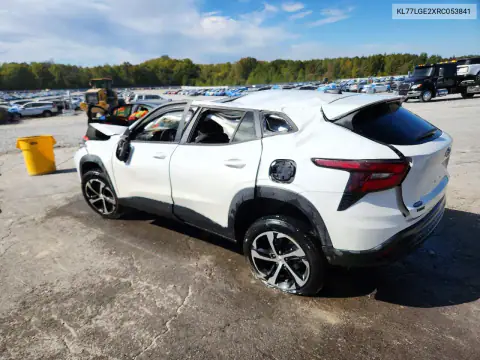 KL77LGE2XRC053841 — 2024 Chevrolet TRAX, фото 2 з Copart, Перекидання