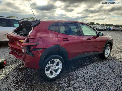 KL77LFEP6SC294100 — 2025 Chevrolet TRAX, zdjęcie 3 z Copart, Tył