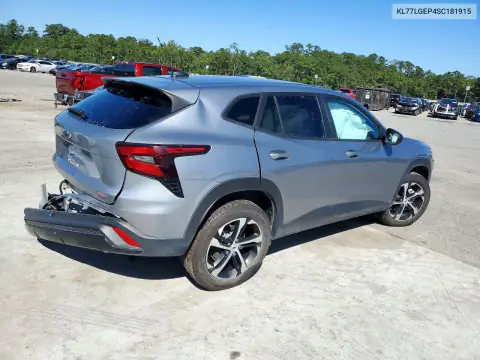 KL77LGEP4SC181915 — 2025 Chevrolet TRAX, фото 3 с аукциона Copart, Задняя часть