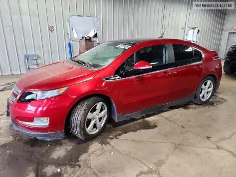 1G1RB6E42CU103183 — 2012 Chevrolet Volt, Передня частина, фото до ремонту