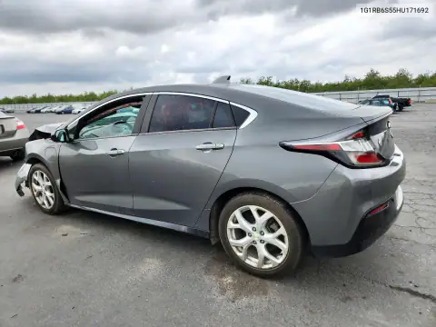 1G1RB6S55HU171692 — 2017 Chevrolet Volt, foto 2 de Copart, Parte delantera