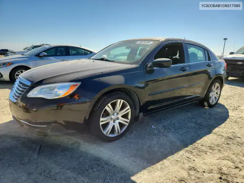 1C3CCBAB1CN317085 — 2012 Chrysler 200, Задняя часть, фото до ремонта