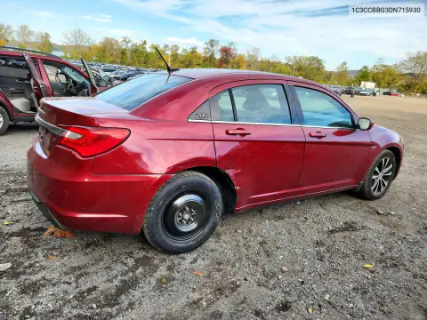 1C3CCBBG3DN715930 — 2013 Chrysler 200, фото 3 с аукциона Copart, Задняя часть