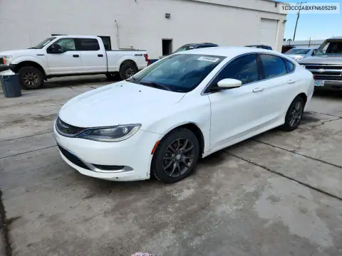 1C3CCCABXFN605259 — 2015 Chrysler 200, Передняя часть, фото до ремонта