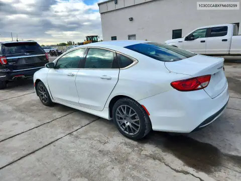 1C3CCCABXFN605259 — 2015 Chrysler 200, фото 2 с аукциона Copart, Передняя часть