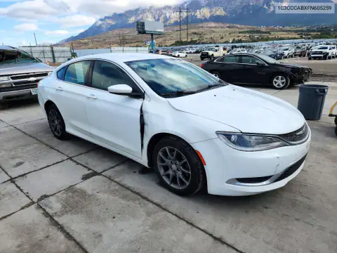 1C3CCCABXFN605259 — 2015 Chrysler 200, фото 4 с аукциона Copart, Передняя часть