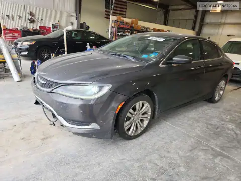 1C3CCCAB1FN672946 — 2015 Chrysler 200, Задняя часть, фото до ремонта