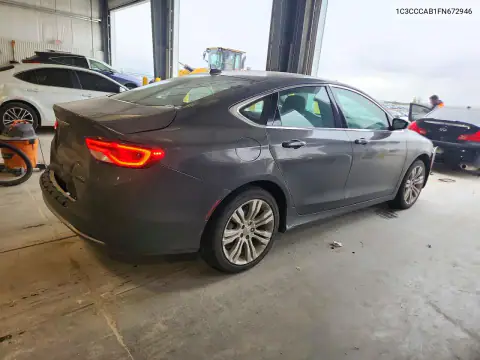 1C3CCCAB1FN672946 — 2015 Chrysler 200, фото 3 с аукциона Copart, Задняя часть
