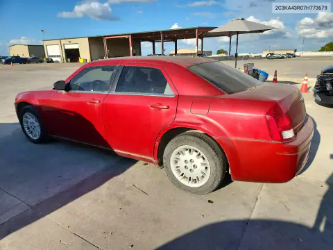 2C3KA43R07H773679 — 2007 Chrysler 300, фото 2 с аукциона Copart, Передняя часть