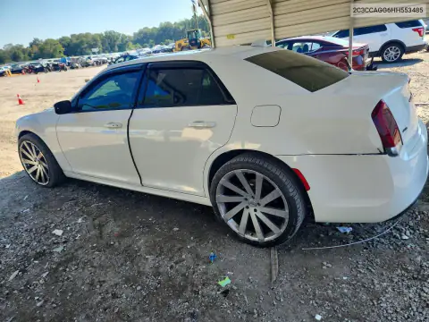 2C3CCAGG6HH553485 — 2017 Chrysler 300, фото 2 с аукциона Copart, ПЕРЕДНЯЯ ЧАСТЬ