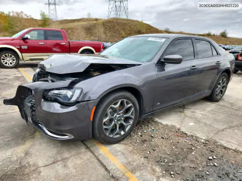 2C3CCAGG2HH522220 — 2017 Chrysler 300, ПЕРЕДНЯЯ ЧАСТЬ, фото до ремонта