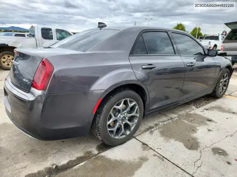 2C3CCAGG2HH522220 — 2017 Chrysler 300, zdjęcie 3 z Copart, Przód