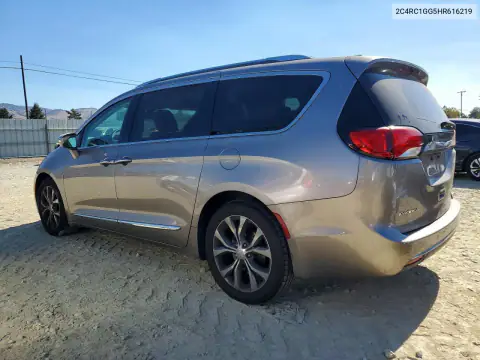 2C4RC1GG5HR616219 — 2017 Chrysler Pacifica, photo 2 from Copart, Mechanical damage