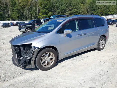 2C4RC1GG8JR149366 — 2018 Chrysler Pacifica, Przód, zdjęć przed naprawą