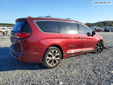 2C4RC1GG9JR115131 — 2018 Chrysler Pacifica, фото 3 с аукциона Copart, ПЕРЕДНЯЯ ЧАСТЬ