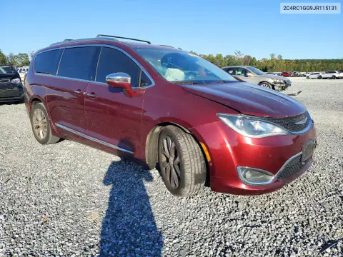2C4RC1GG9JR115131 — 2018 Chrysler Pacifica, фото 4 с аукциона Copart, ПЕРЕДНЯЯ ЧАСТЬ