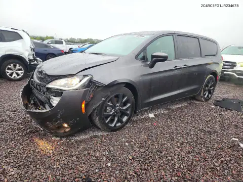 2C4RC1FG1JR234678 — 2018 Chrysler Pacifica, წინა ნაწილი, ფოტოები შეკეთებამდე