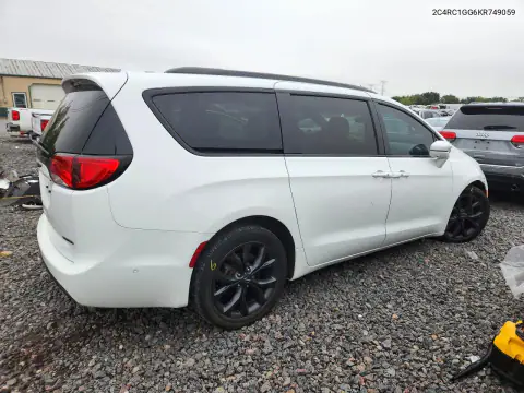 2C4RC1GG6KR749059 — 2019 Chrysler Pacifica, фото 3 з Copart, Передня частина