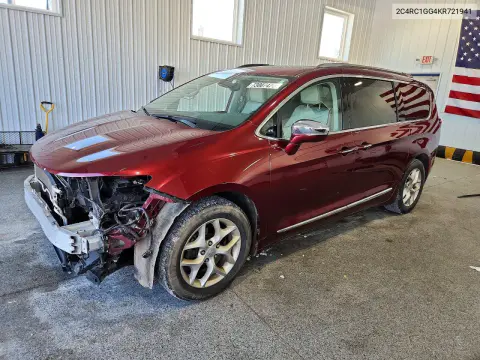 2C4RC1GG4KR721941 — 2019 Chrysler Pacifica, Передняя часть, фото до ремонта