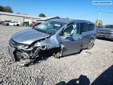 2C4RC1GG9KR638909 — 2019 Chrysler Pacifica, ПЕРЕДНЯЯ ЧАСТЬ, фото до ремонта