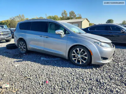 2C4RC1GG9KR638909 — 2019 Chrysler Pacifica, photo 4 from Copart, Front end