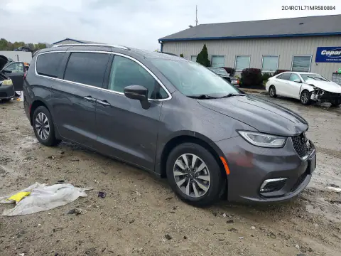 2C4RC1L71MR580884 — 2021 Chrysler Pacifica, photo 4 from Copart, Front end