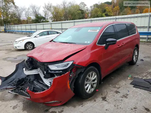 2C4RC3BG0RR204701 — 2024 Chrysler Pacifica, Боковая часть, фото до ремонта