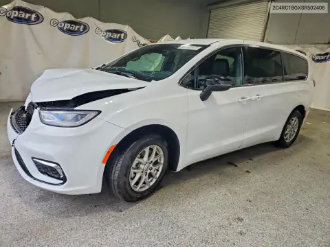 2C4RC1BGXSR502408 — 2025 Chrysler Pacifica, Передняя часть, фото до ремонта