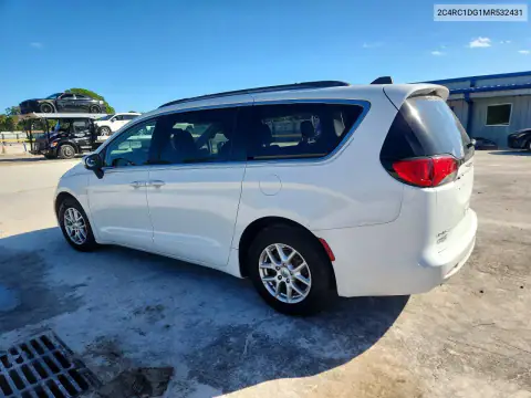 2C4RC1DG1MR532431 — 2021 Chrysler Voyager, photo 2 from Copart, Side