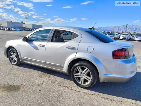 2012 Dodge Avenger Sxt VIN 1C3CDZCB0CN167702 фото 2