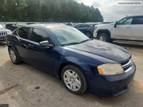 2013 Dodge Avenger Se VIN 1C3CDZAG4DN748300 фото 4