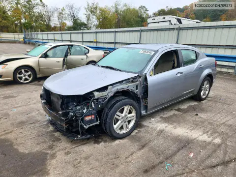 1C3CDZCG1DN709273 — 2013 Dodge Avenger, Передняя часть, фото до ремонта
