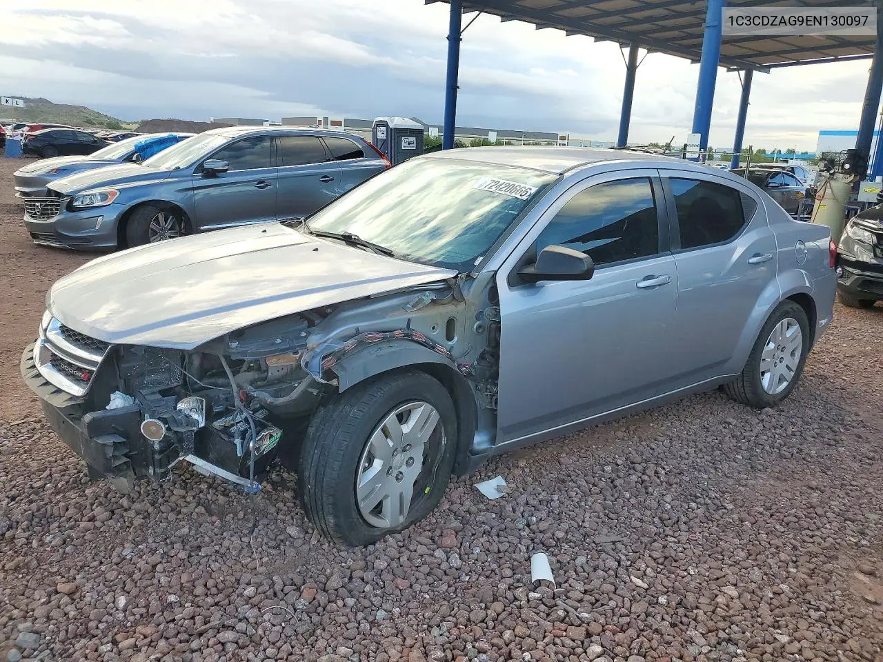 2014 Dodge Avenger Se VIN 1C3CDZAG9EN130097 фото 1