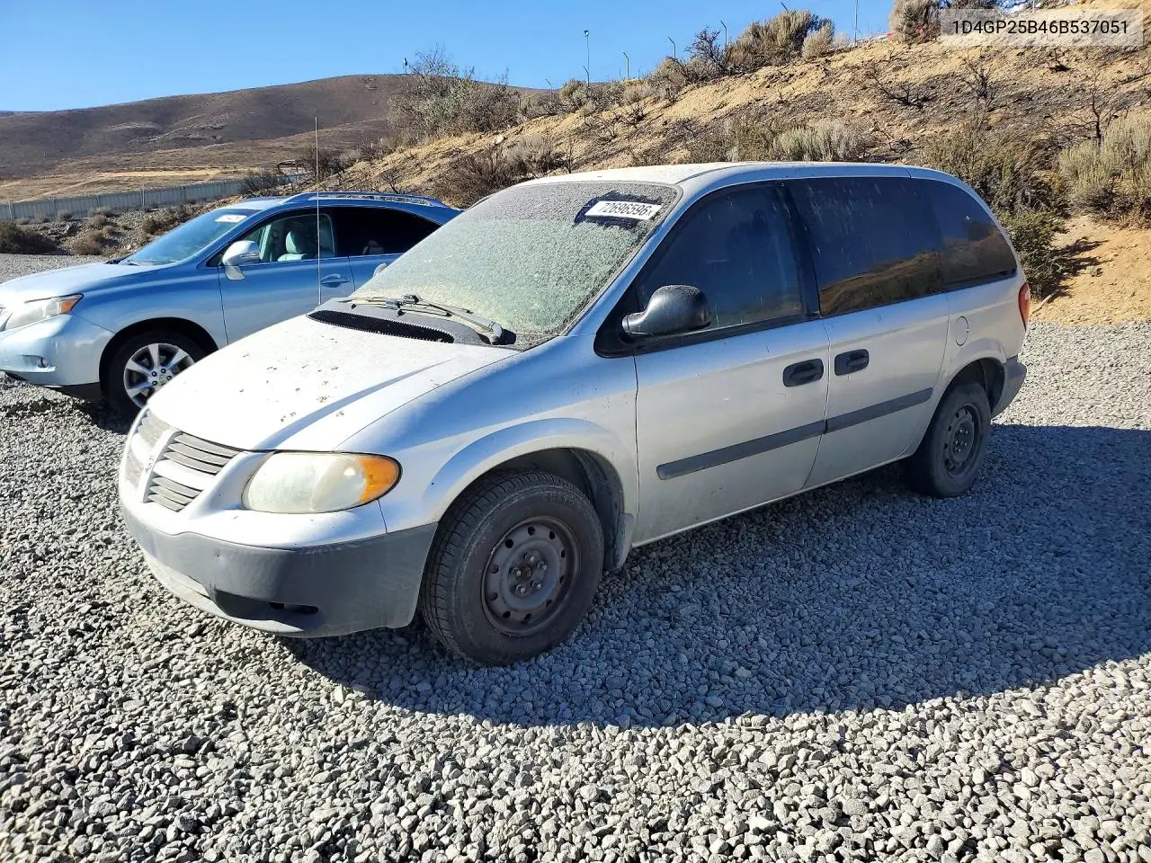2006 Dodge Caravan Se VIN 1D4GP25B46B537051 фото 1