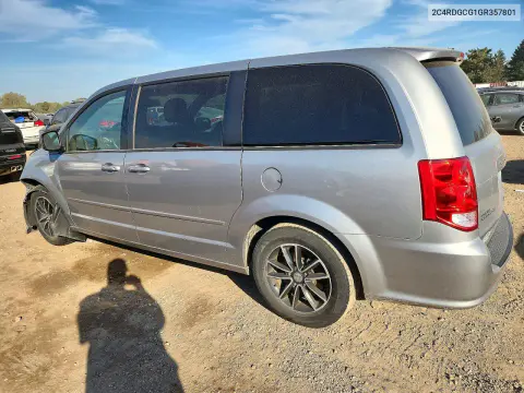 2016 Dodge Grand Caravan Sxt VIN 2C4RDGCG1GR357801 фото 2