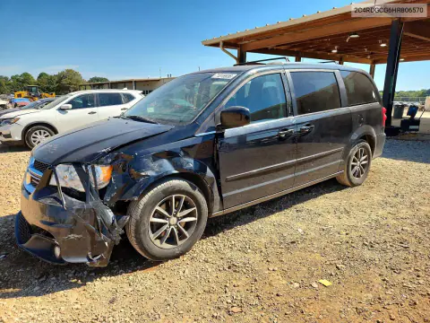 2C4RDGCG6HR806570 — 2017 Dodge Caravan, Parte delantera, fotos antes de reparar