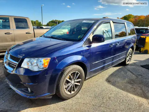 2C4RDGCG1HR790472 — 2017 Dodge Caravan, Tył, zdjęć przed naprawą