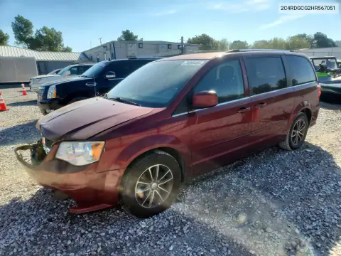 2C4RDGCG2HR567051 — 2017 Dodge Caravan, Передня частина, фото до ремонту