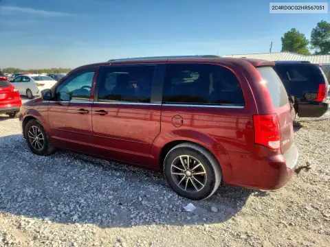 2C4RDGCG2HR567051 — 2017 Dodge Caravan, zdjęcie 2 z Copart, Przód
