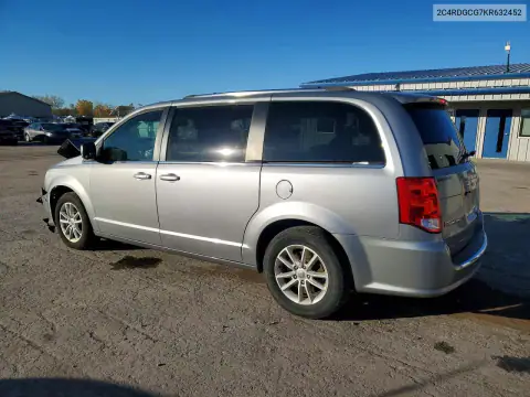 2C4RDGCG7KR632452 — 2019 Dodge Caravan, ფოტო 2, Copart, წინა ნაწილი