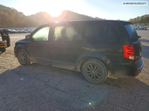 2C4RDGEG3LR202271 — 2020 Dodge Caravan, zdjęcie 2 z Copart, Przód