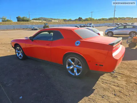 2014 Dodge Challenger Sxt VIN 2C3CDYAG2EH231873 фото 2