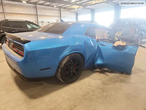 2015 Dodge Challenger Srt Hellcat VIN 2C3CDZC99FH775759 фото 3