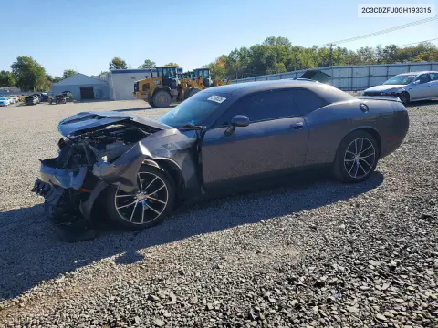 2C3CDZFJ0GH193315 — 2016 Dodge Challenger, Передняя часть, фото до ремонта