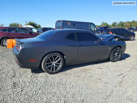 2016 Dodge Challenger R/T Scat Pack VIN 2C3CDZFJ0GH193315 фото 3