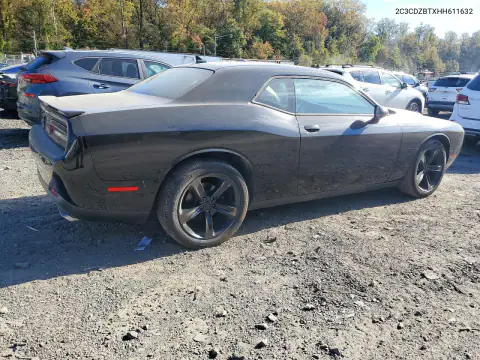 2C3CDZBTXHH611632 — 2017 Dodge Challenger, foto 3 de Copart, Parte delantera