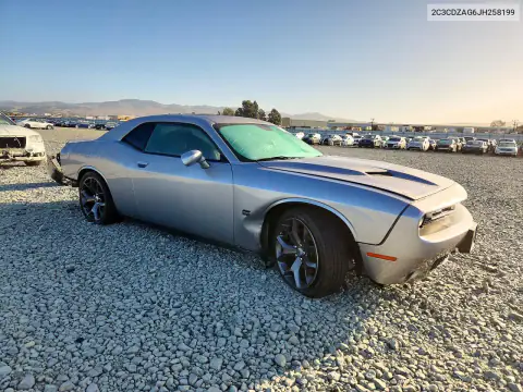 2C3CDZAG6JH258199 — 2018 Dodge Challenger, фото 4 с аукциона Copart, ЗАДНЯЯ ЧАСТЬ