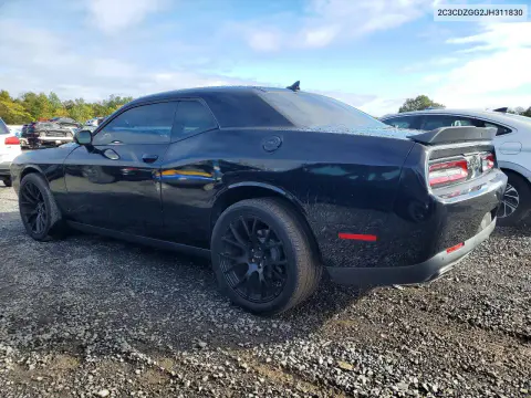 2018 Dodge Challenger Gt VIN 2C3CDZGG2JH311830 фото 2