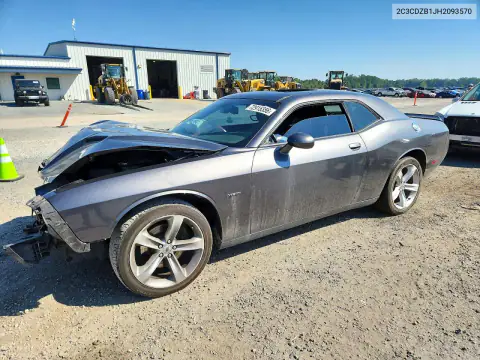 2C3CDZBT1JH209357 — 2018 Dodge Challenger, Parte delantera, fotos antes de reparar
